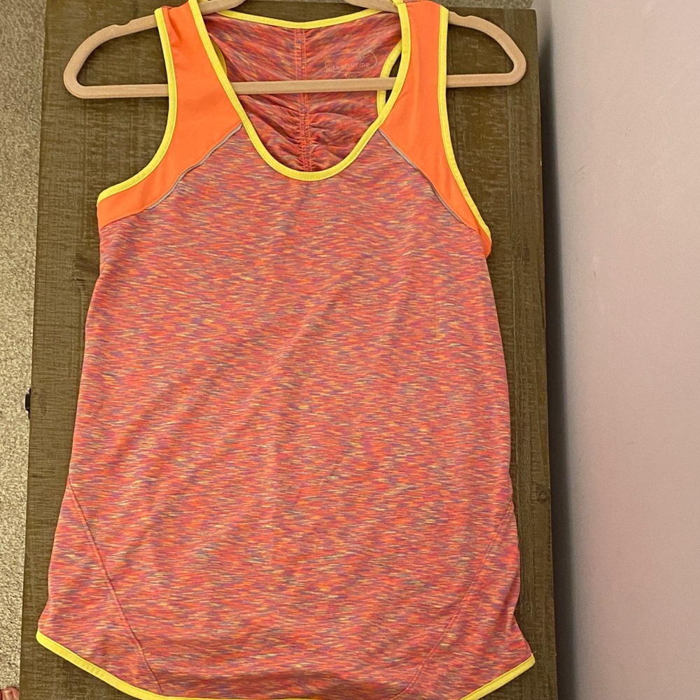 Tangerine Orange and Yellow Tank Top